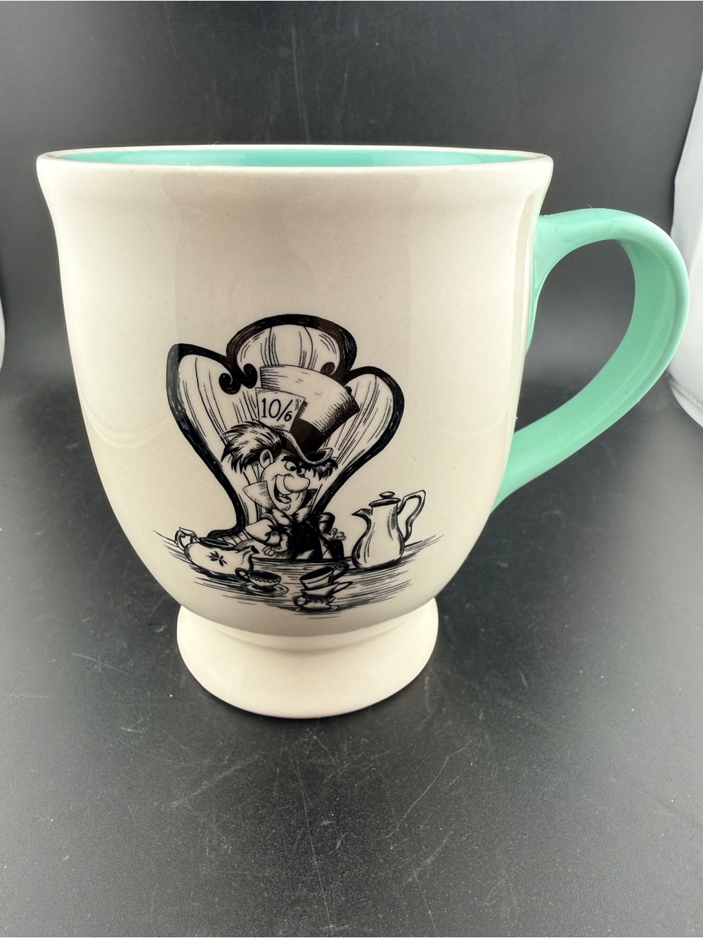Rae Dunn x Disney Artisan Collection "Mad as a Hatter" ceramic mug